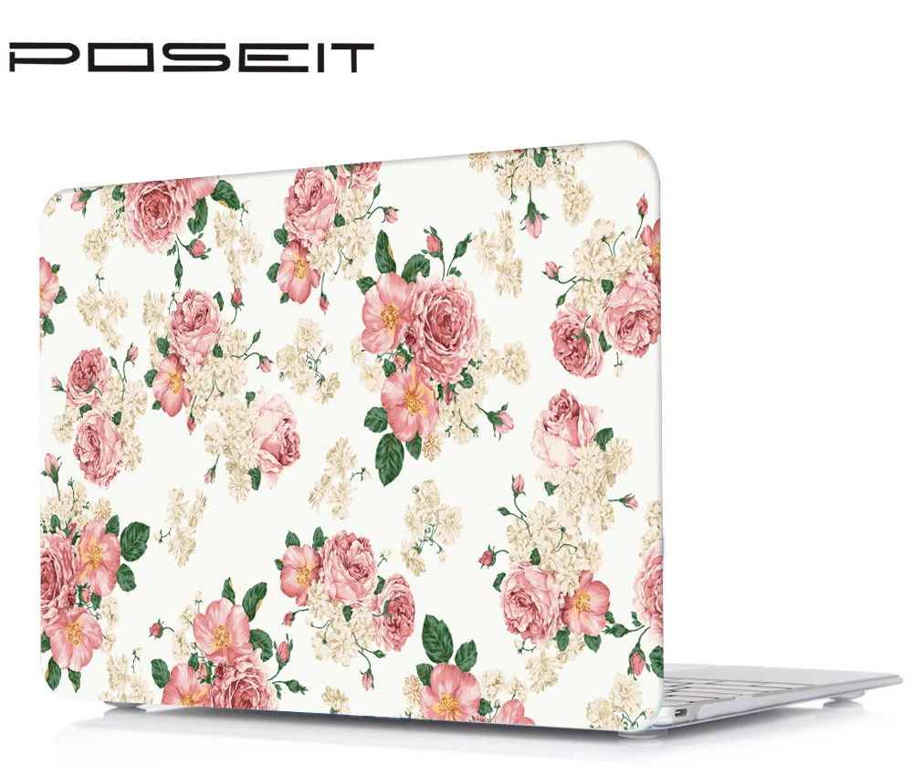 

Flower series Hard Case Cover Skin Set Rubberized keyboard cover For Apple Macbook Pro Air Retina 11 12 13 15"inch Touch Bar