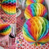 Mixed Size 6inch/8inch/10inch/12inch Honeycomb Rainbow Paper Balls Decorative Paper Lantern Balls Wedding Birthday Baby Shower ► Photo 1/6