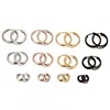 VNOX Basic Stainless Steel Hoop Earrings for Women Man Round Circle Loop Earring aretes 25mm/20mm/11mm Unisex Ear Jewelry 4