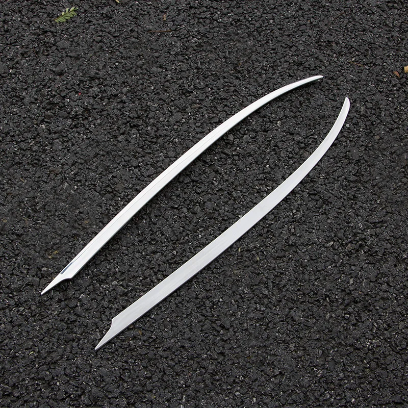 

For lexus ES200 ES260 ES300h 2018 stainless steel Front Headlight Eyelids Eyebrow Strip Cover Trim 2pcs Car styling accessories