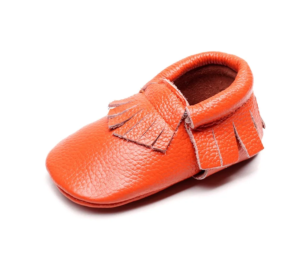 2019 новая объемная детская обувь для новорожденных девочек и мальчиков из натуральной кожи противоскользящие Мокасины с бахромой для