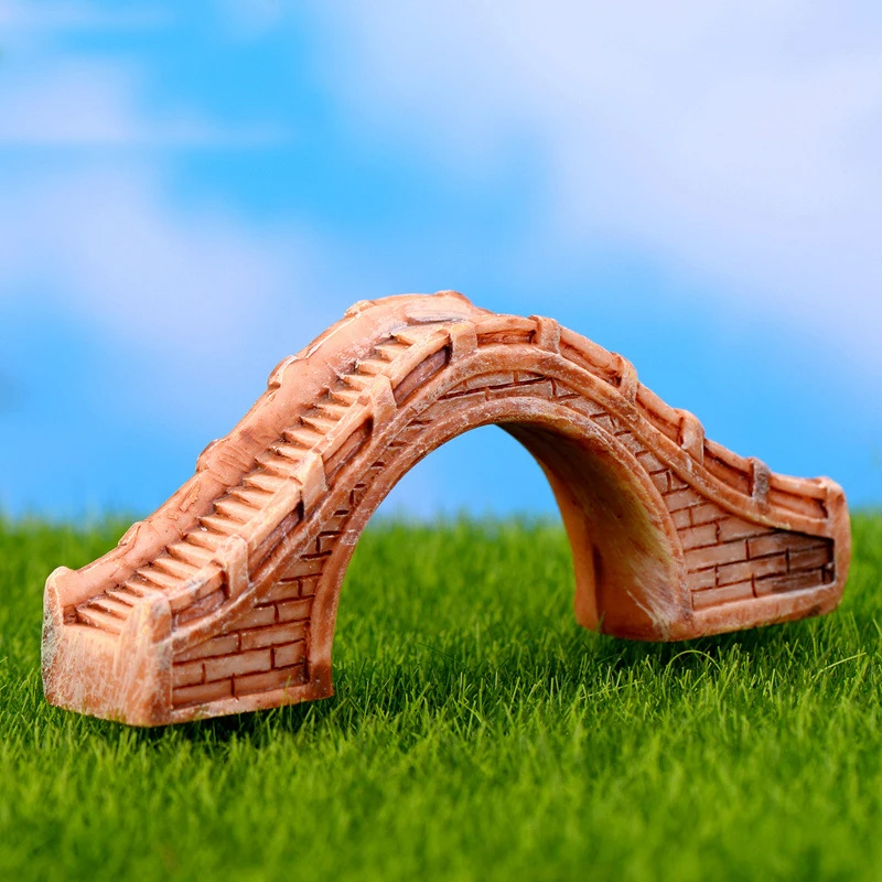 

Resin Bridge Figurines Mini Resin Crafts Fairy Garden Miniatures DIY Terrarium Succulents Miniatures Micro Landscape Decoration