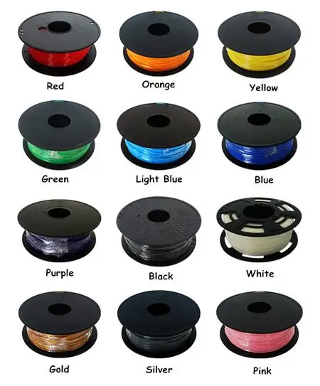 

12 Colors (can choose) Creality 3D Printer Filament PLA 1.75 mm PLA Materials for 3D Printer 1kg Environmental Consumable