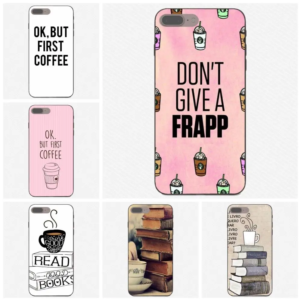 

Soft Mobile For Huawei Honor 5A 6A 6C 7A 7C 7X 8A 8C 8X 9 10 P8 P9 P10 P20 P30 Mini Lite Plus Ok But First Coffee Book Girl