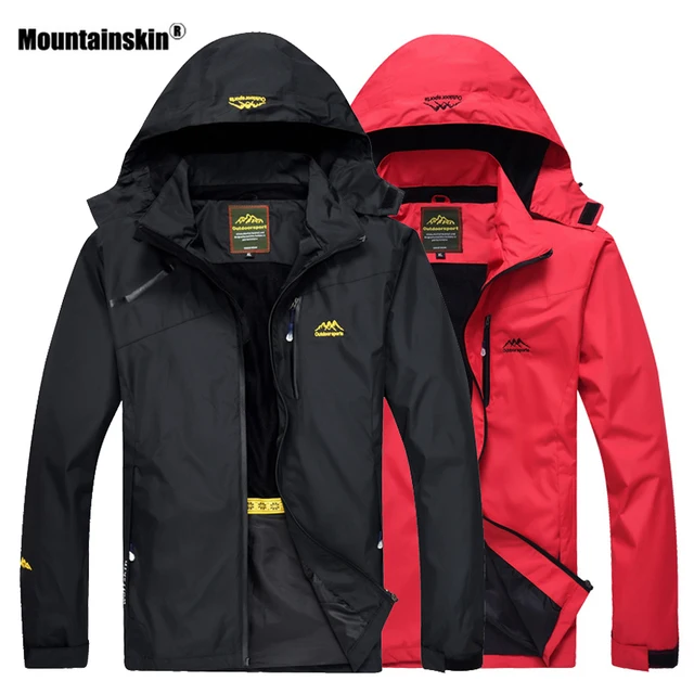 US $17.94 Mountainskin Hiking Jacket Men Autumn Outdoor Sports Coats Hooded Climbing Trekking Windbreaker Wat