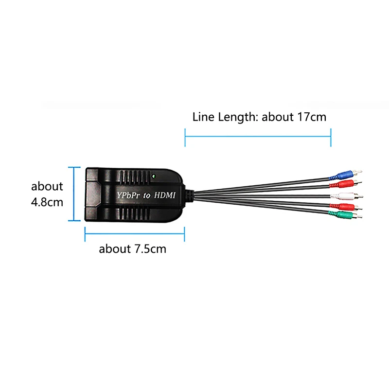  Ypbpr al Convertitore di HDMI Compatibile con PS2/3/4 & DVD & XBOX 5RCA Maschio Cavo HD 1080P Audio