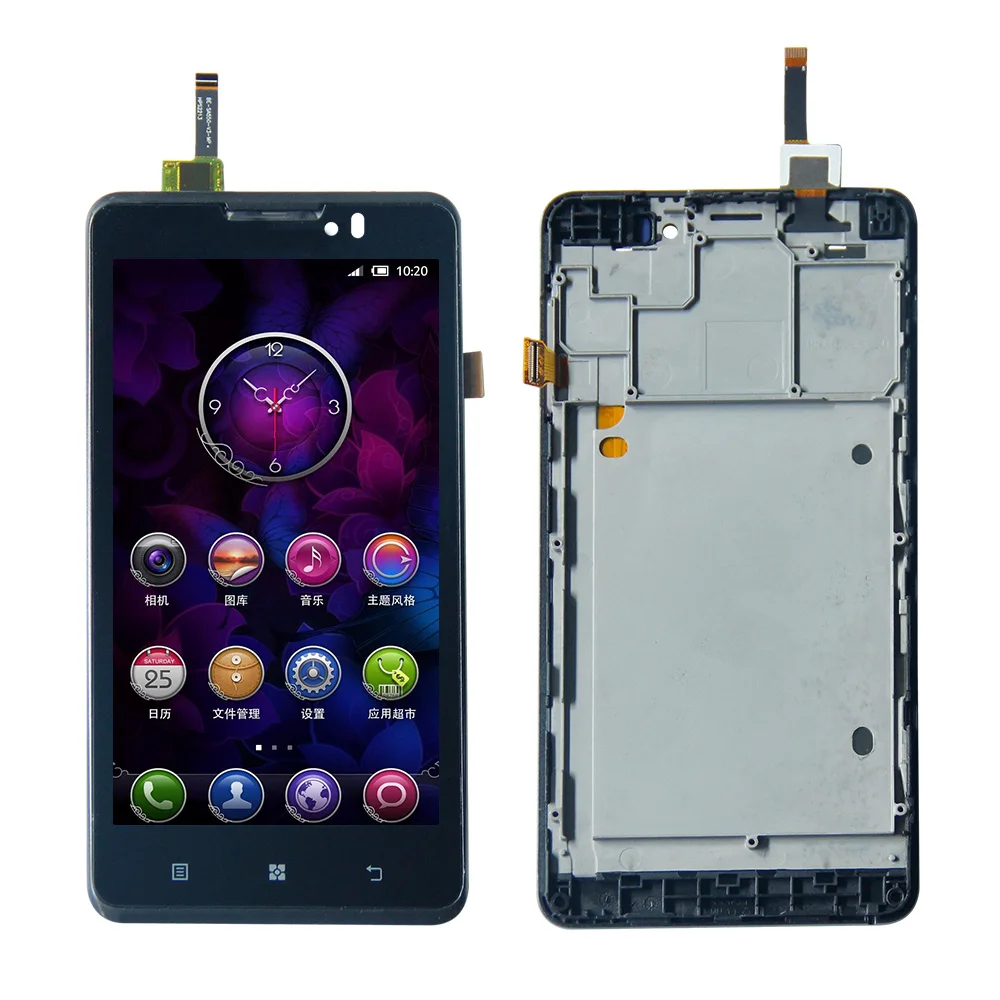 

5.0"For Lenovo P780 Touch Screen Digitizer LCD Display Assembly with Frame Free Shipping