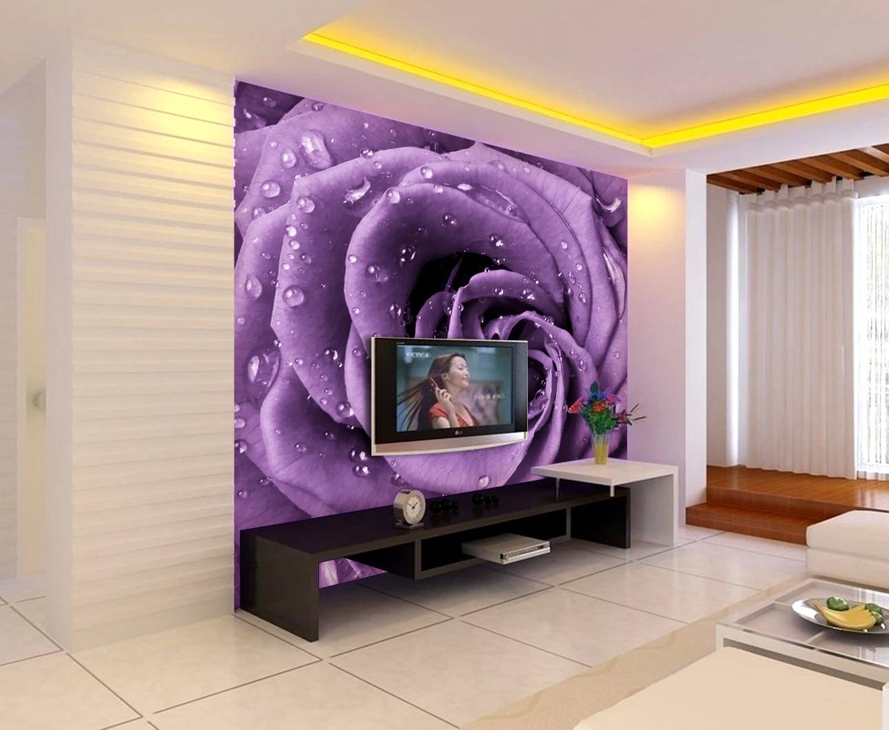 Online buy wholesale wedding background wallpaper from china ... Kleurencombinatie woonkamer
