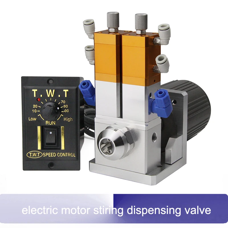 

Dynamic dispensing valve Motor stirring valve Two-fluid valve Electric screw mixing valve
