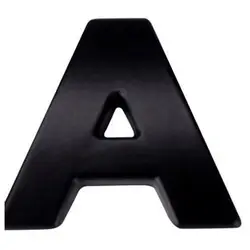 3D DIY Металлик Алфавит Стикеры эмблема автомобиля письмо знак наклейка, черный-