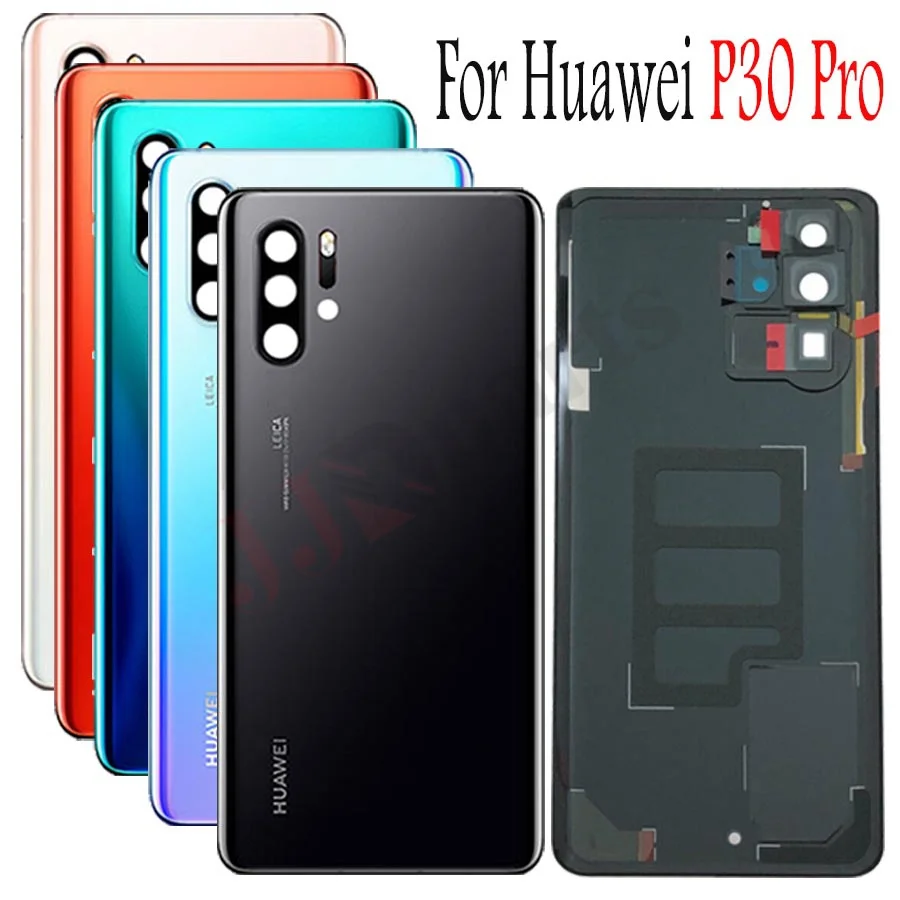 Чехол для huawei P30 Pro, задняя крышка, стекло, задняя дверь, чехол для huawei P30, корпус, крышка с объективом камеры, замена