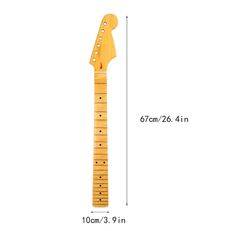 1 шт. Клен деревянная Электрогитара шеи 22 лада Tele Запчасти Запасные детали для гитары и аксессуары