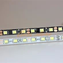 Белый/черный PCB 5 мм ширина 2835 SMD гибкая светодиодная лента светильник 120led/m DC12V белый не водонепроницаемый 5 м ленточный светильник