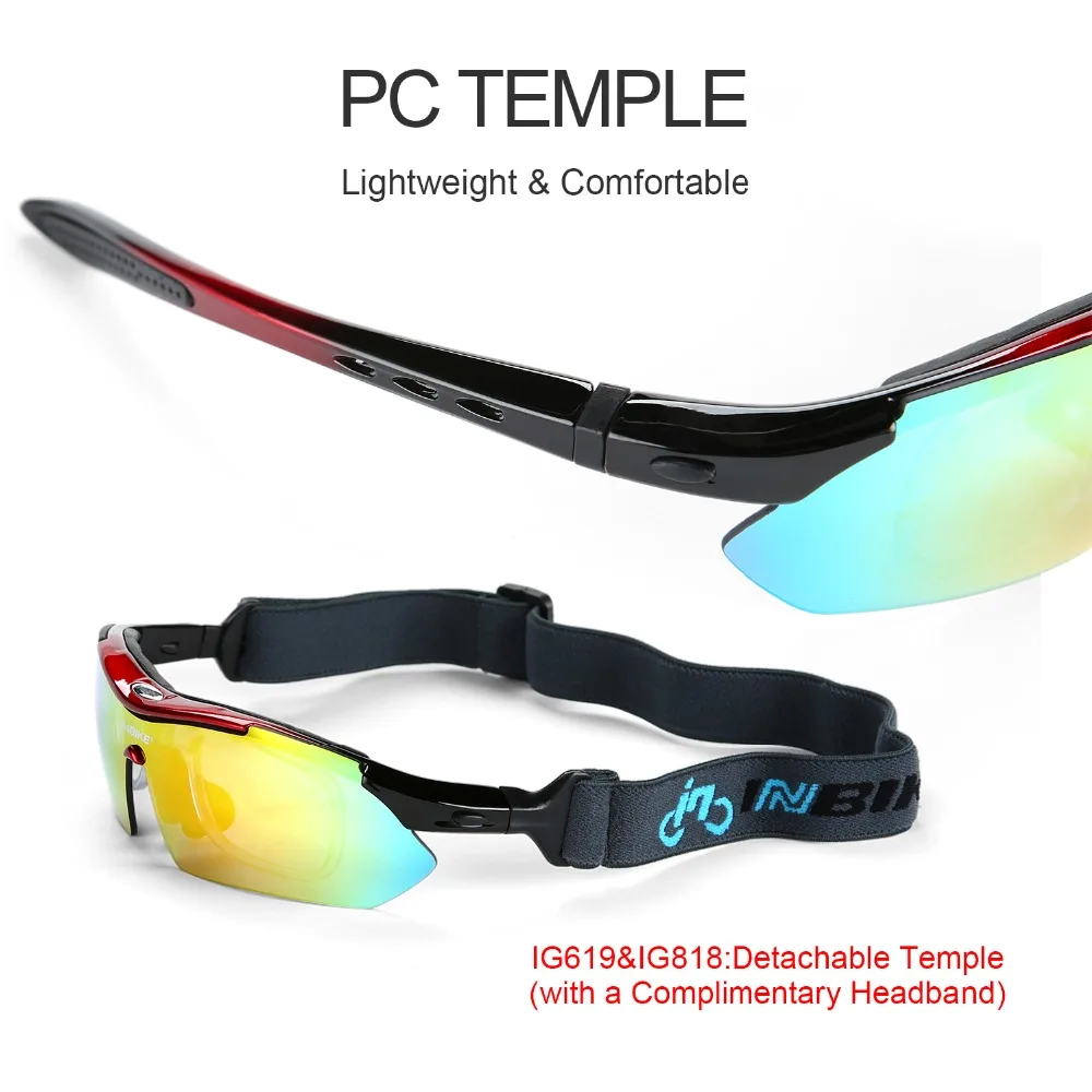 INBIKE очки для велоспорта с защитой от ультрафиолета, поляризационные очки с 5 линзами, очки для велоспорта, солнцезащитные очки для спорта на открытом воздухе, очки для вождения