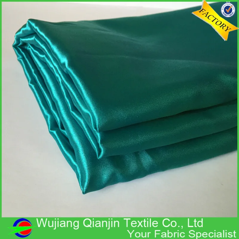 New Woven Dyed Anti static Dark Blue Color Shiny Polyester Washable