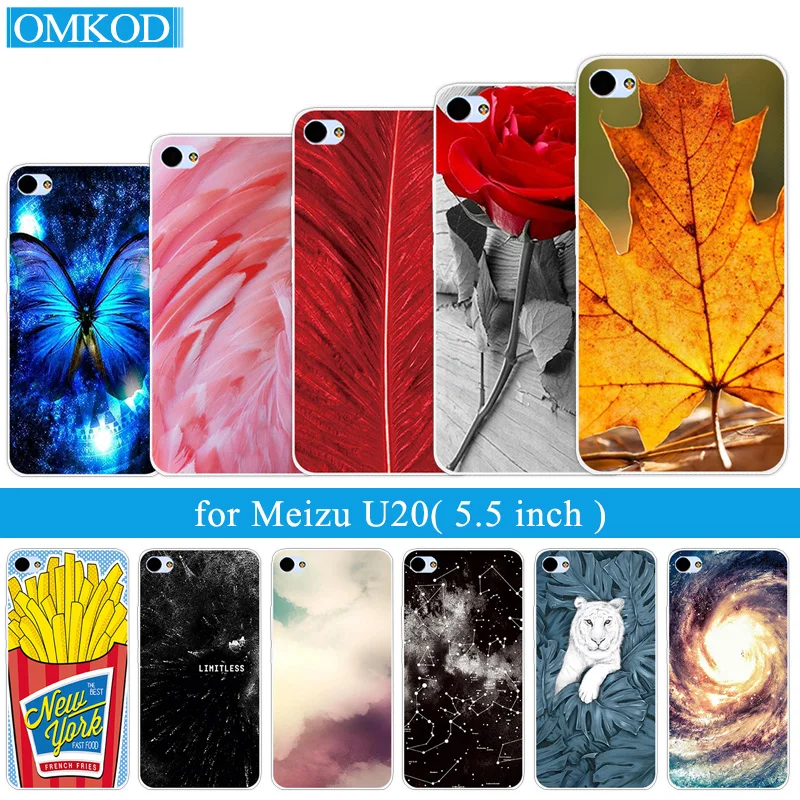 

Silicone Case For Meizu U20 Cover Fundas For Meizu U 20 Soft TPU Protector Coque For Meizu Meilan U20 5.5'' Plumage Phone Cases
