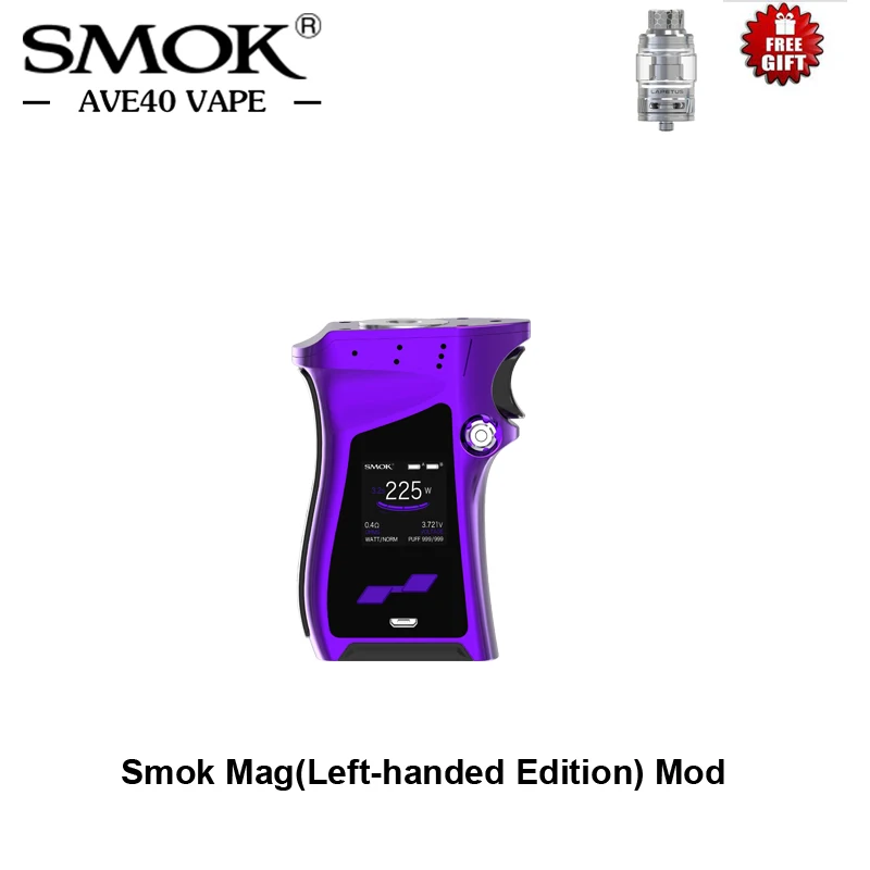 

Original SMOK Mag (Left-handed Edition) Mod Electronic Cigarettes 225W Power Vaporizer 510 Thread Vape Mod VS Smok Mag Kit