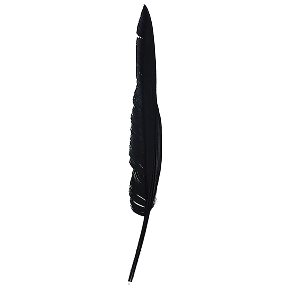 

Hot Sale Retro Style Black Ink Feather Quill Ballpoint Pen for Office Student Popular