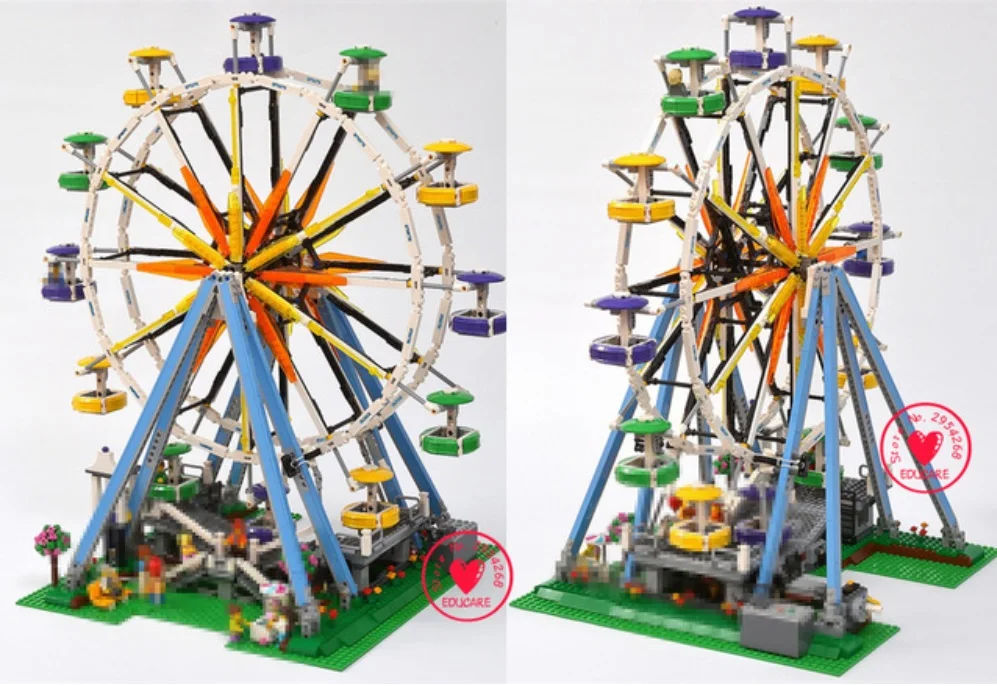 

New City Street Ferris Wheel Creator Fit Legoings Streetview City Model Blocks Bricks Toy Toys Kid Christmas gifts