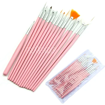 

15 Pcs Nail Art Acrylic UV Gel Design Brush Set Painting Pen Tips Tools kit