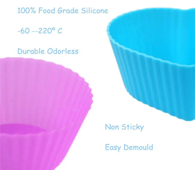 heart shape silicone muffin cup 277