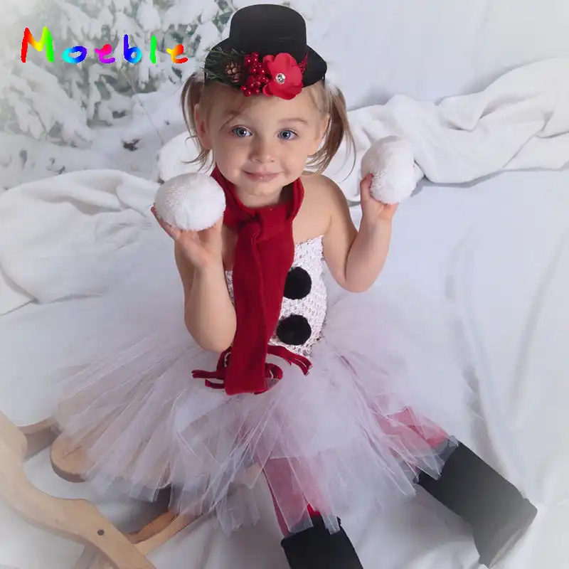 snowman tutu dress