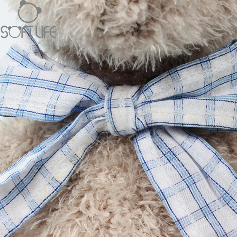 Kawaii Tie Teddy Bear Plush Doll Toys Stuffed Animals Sleep Bear Teddy Bear Soft Toy Sit Hight 25CM For Kids BirthdayXmas Gifts (12)