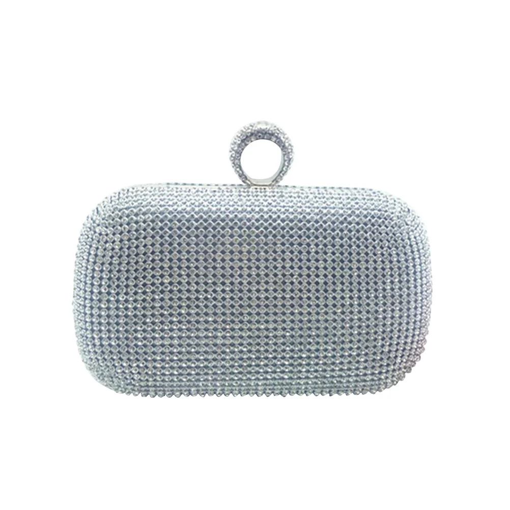 

Women Wedding Party Bags Bride Handbags Luxury Diamonds Shiny Pure Handmade Handbags for Banquet