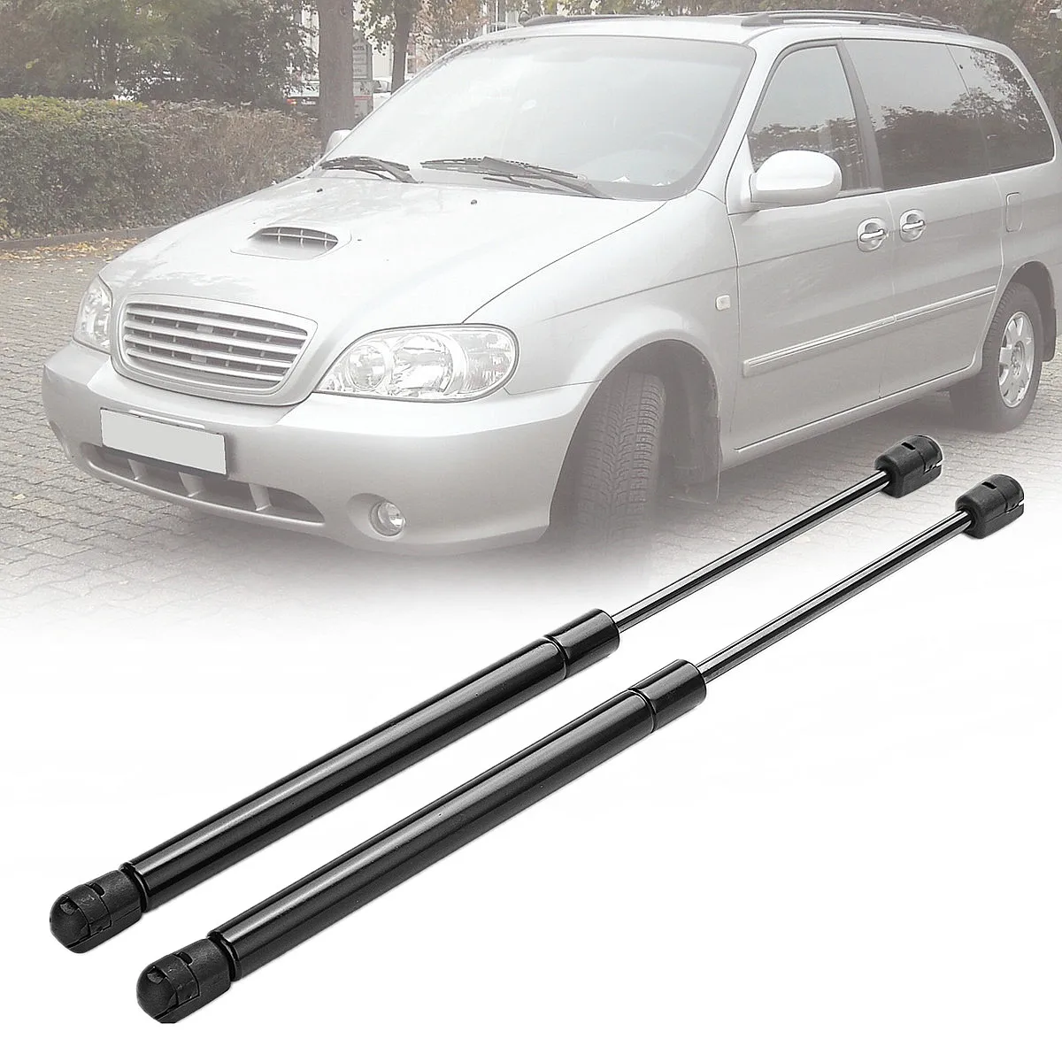 2 FRONT HOOD LIFT SUPPORTS SHOCKS STRUTS ARMS PROPS RODS DAMPER
