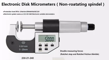 Outside micrometer Disk Type Micrometer (rotating spindle) 0-1inch Outside micrometer Disk Type Micrometer (rotating spindle) 0-1inch