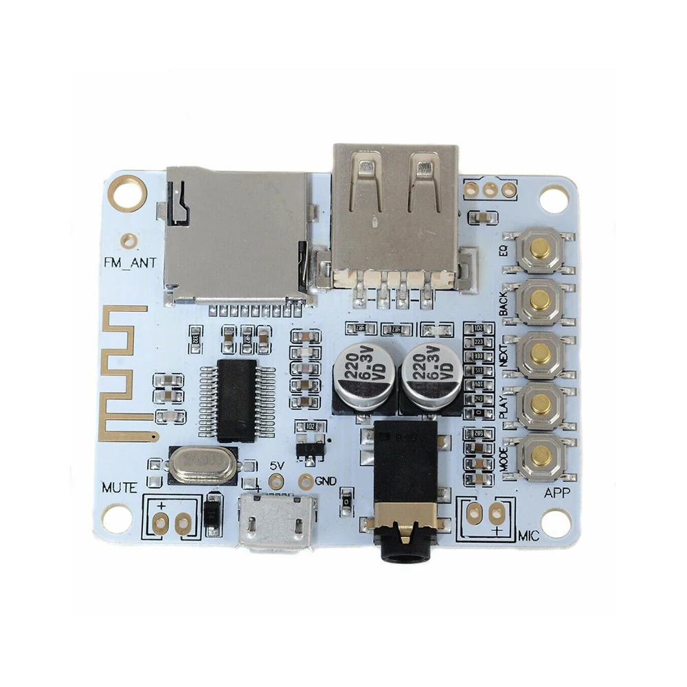 

Amplifier Module with USB TF card Slot decoding playback Bluetooth 4.1 Audio Receiver Board