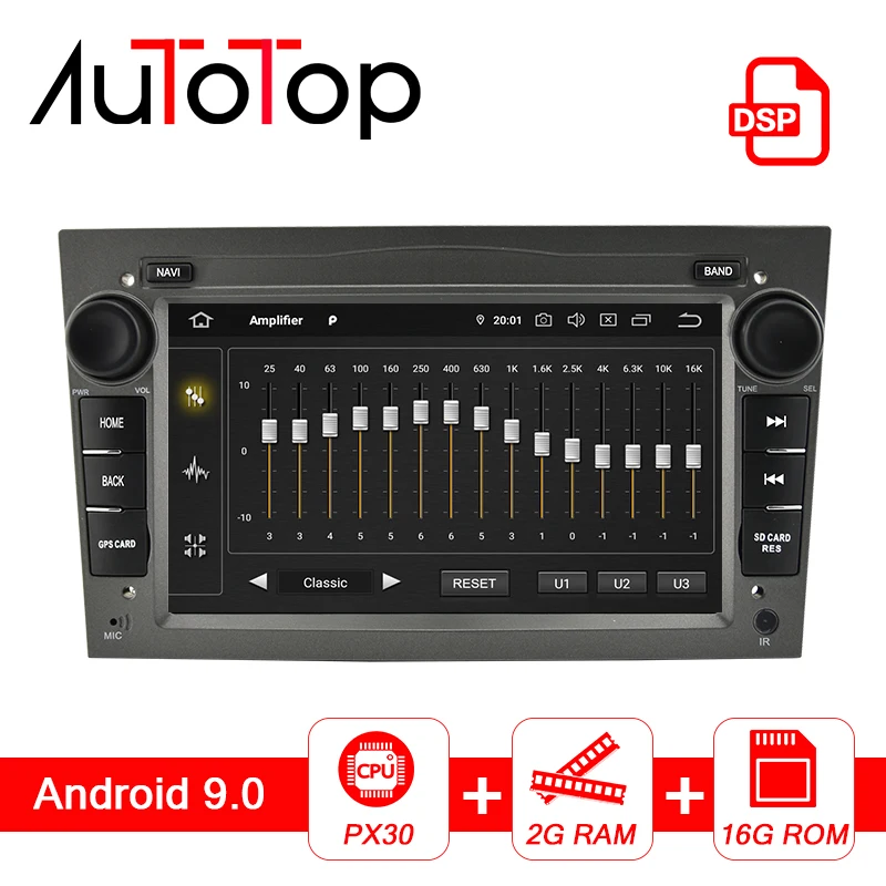 Автотоп DSP 2 Din Opel Astra J Мультимедиа Android 9,0 для Opel/Vectra C/Zafira B/Corsa D C/Astra H G J/Meriva/Vivaro радио gps