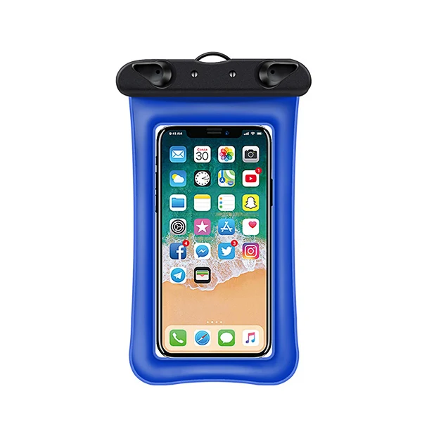 Синий ACCEZZZ Универсальный Водонепроницаемый Случай " мешок телефон чехол для iPhone XS XR X 8 7 6 5 плюс водостойкий мешок для samsung S8 S9 Xiaomi - Цвет: Синий