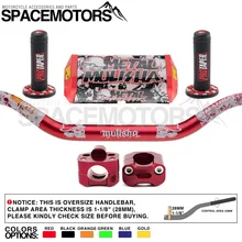 ProTaper MetalMulisha fat руль 1-1/" 28 мм и 22 мм до 28 мм riser clamp& Square 2,0 Pad& Rubber gel like MX grips moto