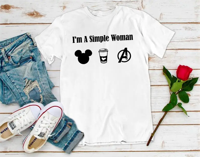 

I Am A Simple Woman Who Loves Coffee Micky Mouse Arya Airs Kristofer Targaryen Tormund GOT Milk Jon Snow Winterfell Shirt