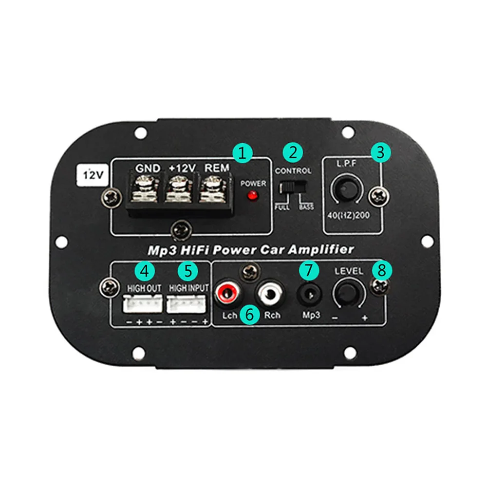 Aoshike 12 V Subwoofer de alta potencia Placa de amplificador de coche de tono completo bajo puro Subwoofer núcleo 8 pulgadas 10 pulgadas 12 pulgadas Aoshike 12 V Subwoofer de alta potencia Placa de amplificador de coche de tono completo bajo puro Subwoofer núcleo 8 pulgadas 10 pulgadas 12 pulgadas