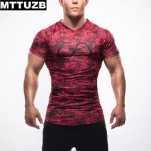 MTTUZB Man fitness bodybuilding costume men’s casual slim short sleeve t shirt male Clothing men tops M L XL XXL free shipping