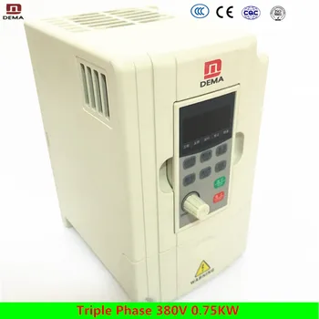 

DEMA D5M Series Triple Phase 380V 0.75KW Solar Water Pump System Frequency Converter 50/60hz automatic Frequency Power Inverter