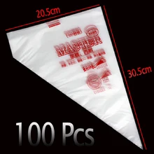 100 шт./лот Еда Класс Пластик Одноразовые кондитерский мешок насадка для выпечки тортов с помадной начинкой декоративная форма Кондитерские наконечники инструменты