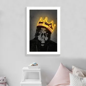 

The Notorious BIG Hip Hop Poster Rap Art painting Poster Prints Home Wall Decor Painting