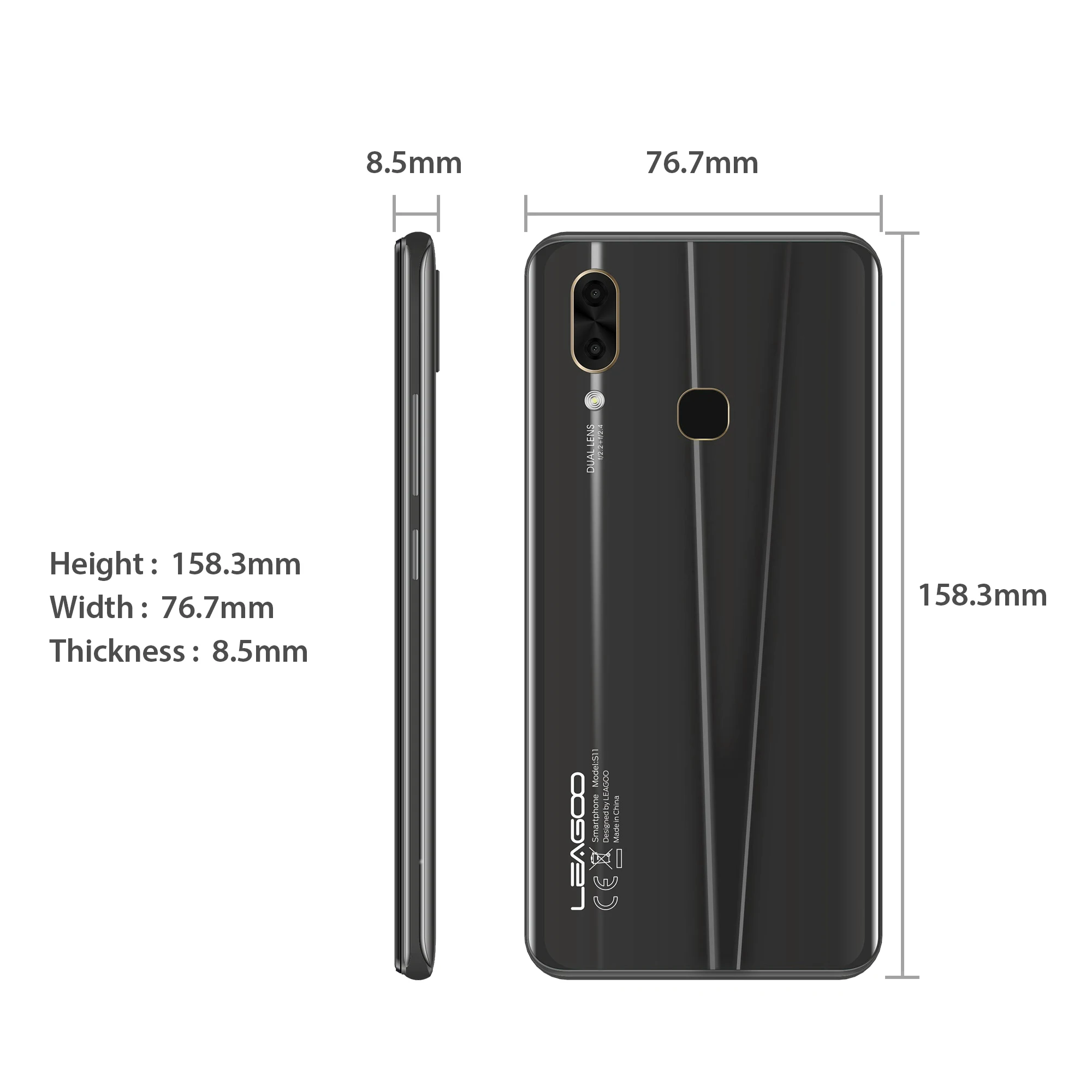 Android 9,0 LEAGOO S11 смартфон 6," в виде капли воды, полный Экран 8MP+ 13MP 4 Гб+ 64 Гб Octa Core глобальные диапазоны Lte Dual Core 4G, мобильный телефон с функцией