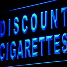 I877 скидка сигарет магазин сигары лампы в виде труб знак вкл/выкл Swtich 20+ цвета 5 размеров