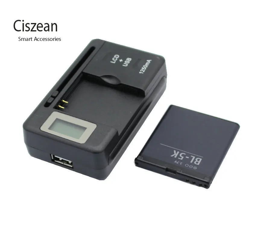 Ciszean 1x BL 5K сменный аккумулятор + универсальное зарядное устройство для Nokia N85 N86 N87