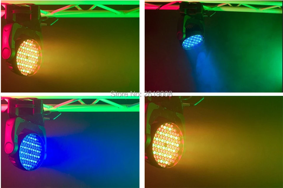 Pçs e lote com Flightcase Luz de Palco 4 108x3 w Rgbw Led Wash Moving Head Light Led Iluminação Stage Washer Dmx dj Stage Iluminação 108x3 w 8 RGBW LED Wash Moving Head Light LED