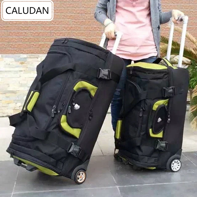 CALUDAN Большой Вместительный Дорожный чемодан сумка из ткани Оксфорд женская на