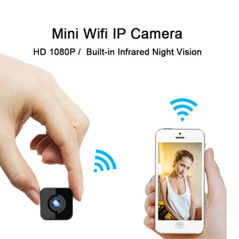 

Top mini 1080P HD Network camera webcam Built-in battery WIFI Support infrared night vision function TF card phone APP remote