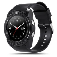 Original Sportuhr Vollbild HotSmart Watch V8 Für Android Smartphone Unterstützung TF SIM Karte Bluetooth Smartwatch PK GT08