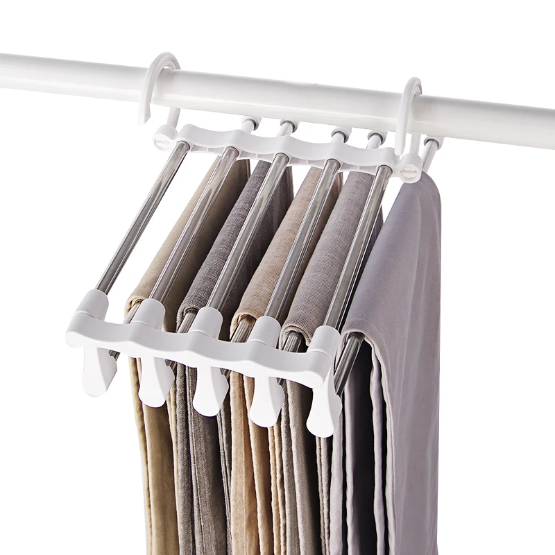 Vanzlife многоуровневые вешалки для брюк из нержавеющей стали для дома выдвижной шкаф для хранения брюк