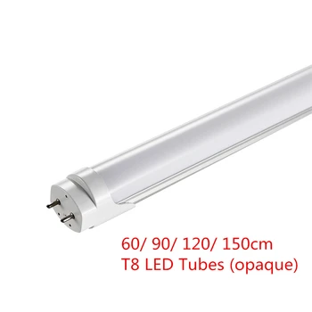 

100Pcs T8 LED Tubes Light 60/90/120cm Smd2835 Led Fluorescent Tube Explosion Proof Panel Lights Indoor Office Ceiling Lamp