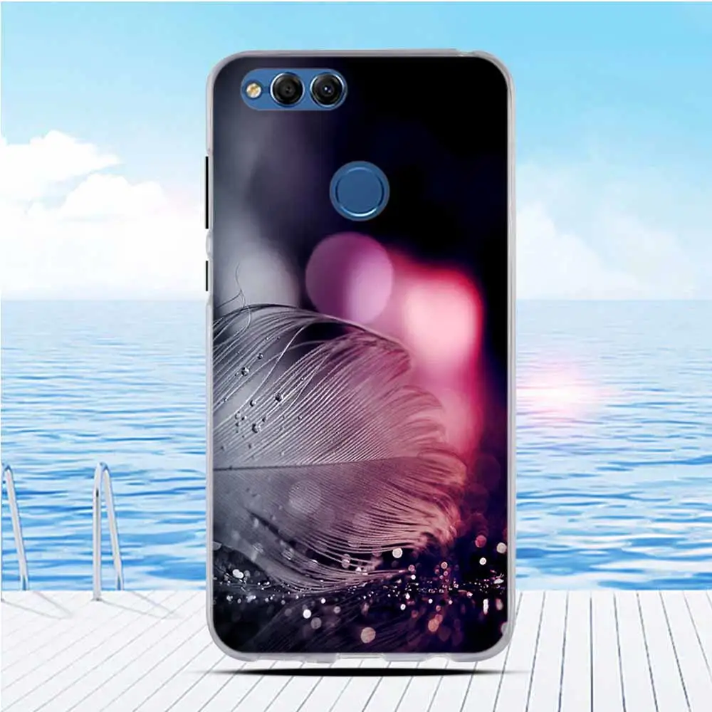 Чехол для Huawei Honor 7X Honor7X 5 93 дюймов мягкий силиконовый чехол Защитные чехлы